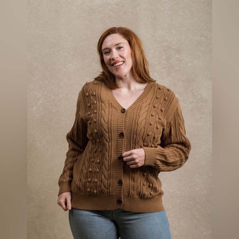 Neuflora Nara Cardigan in Bronze size small - Picture 7 of 7